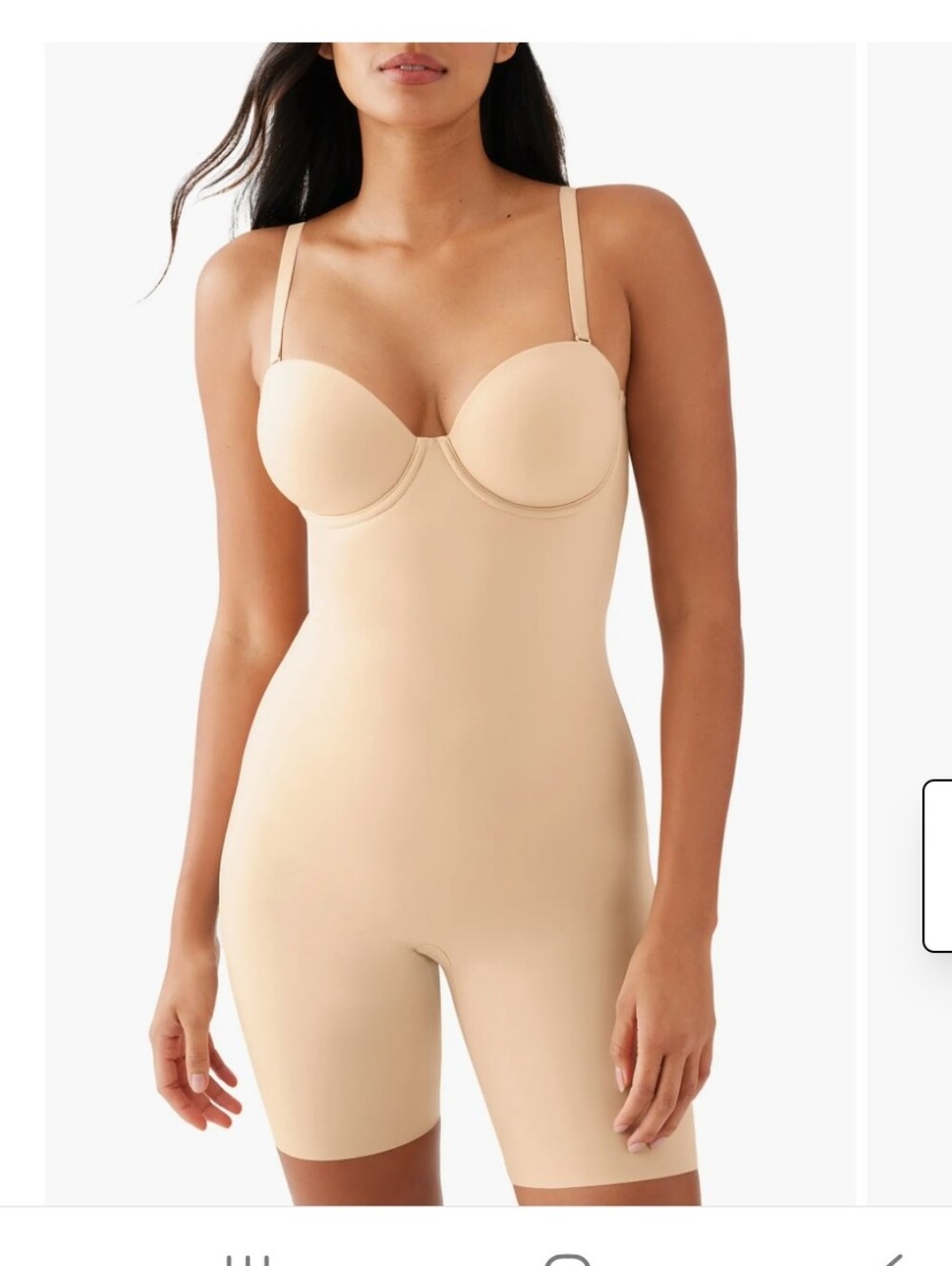 Wacoal Red Caroet All In One Thigh Shaper Bodysuit Size 34C NWT